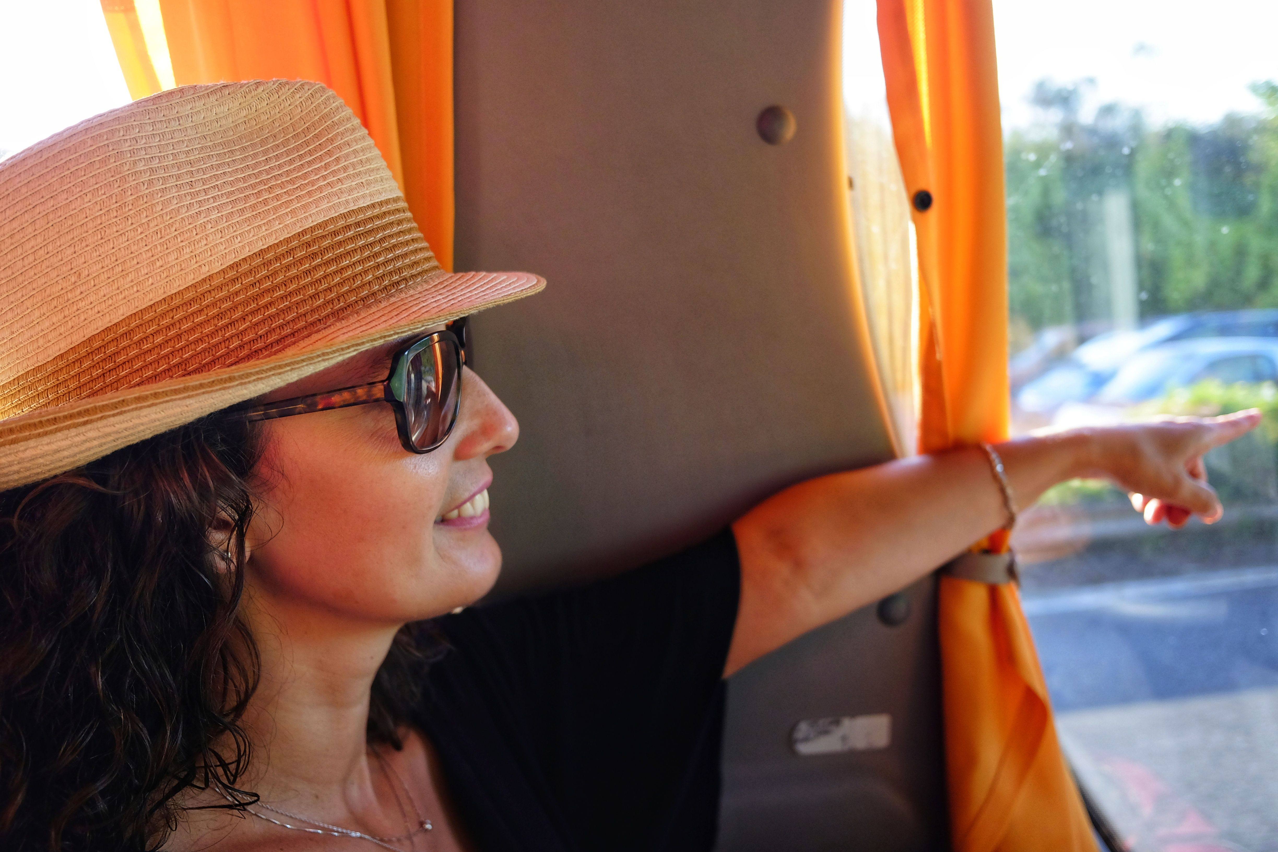 viajar en autobús en verano